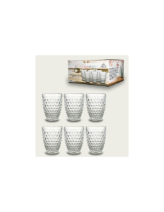 CONF 6 BICCHIERI 58851 BLOSSOM 27ML TRASPARENTE