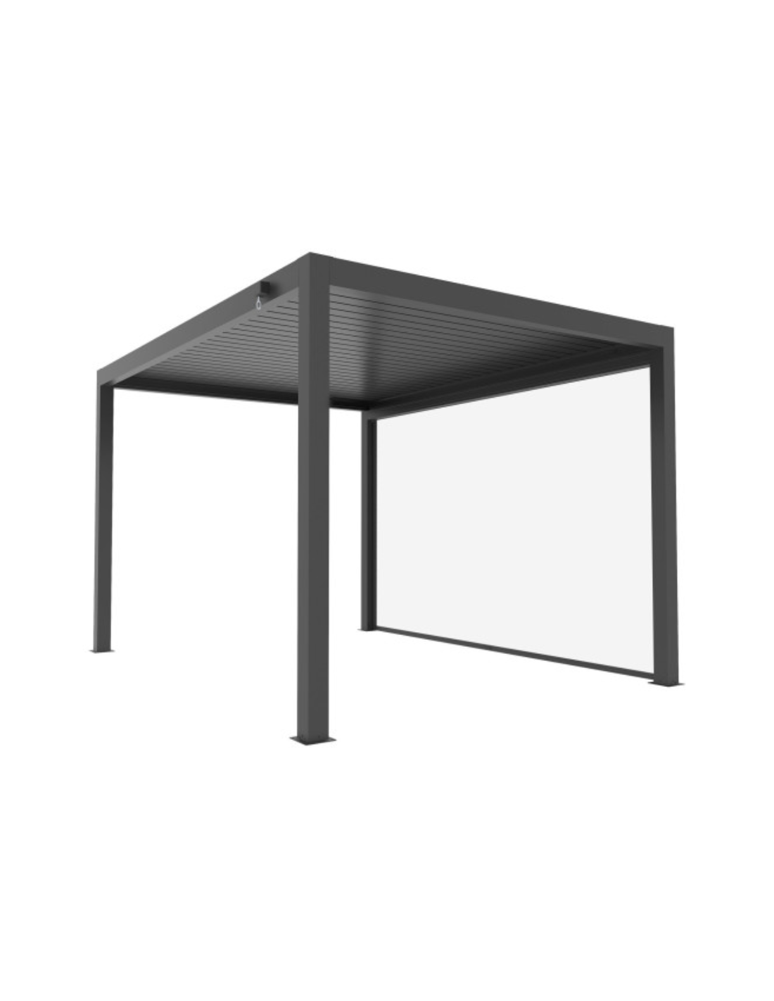 TENDA PVC A CADUTA LATO 4MT ANTRACITE