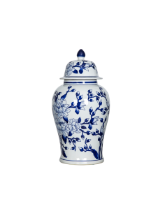 POTICHE 802461 PORCELLANA 24X46CM DECORO BLU