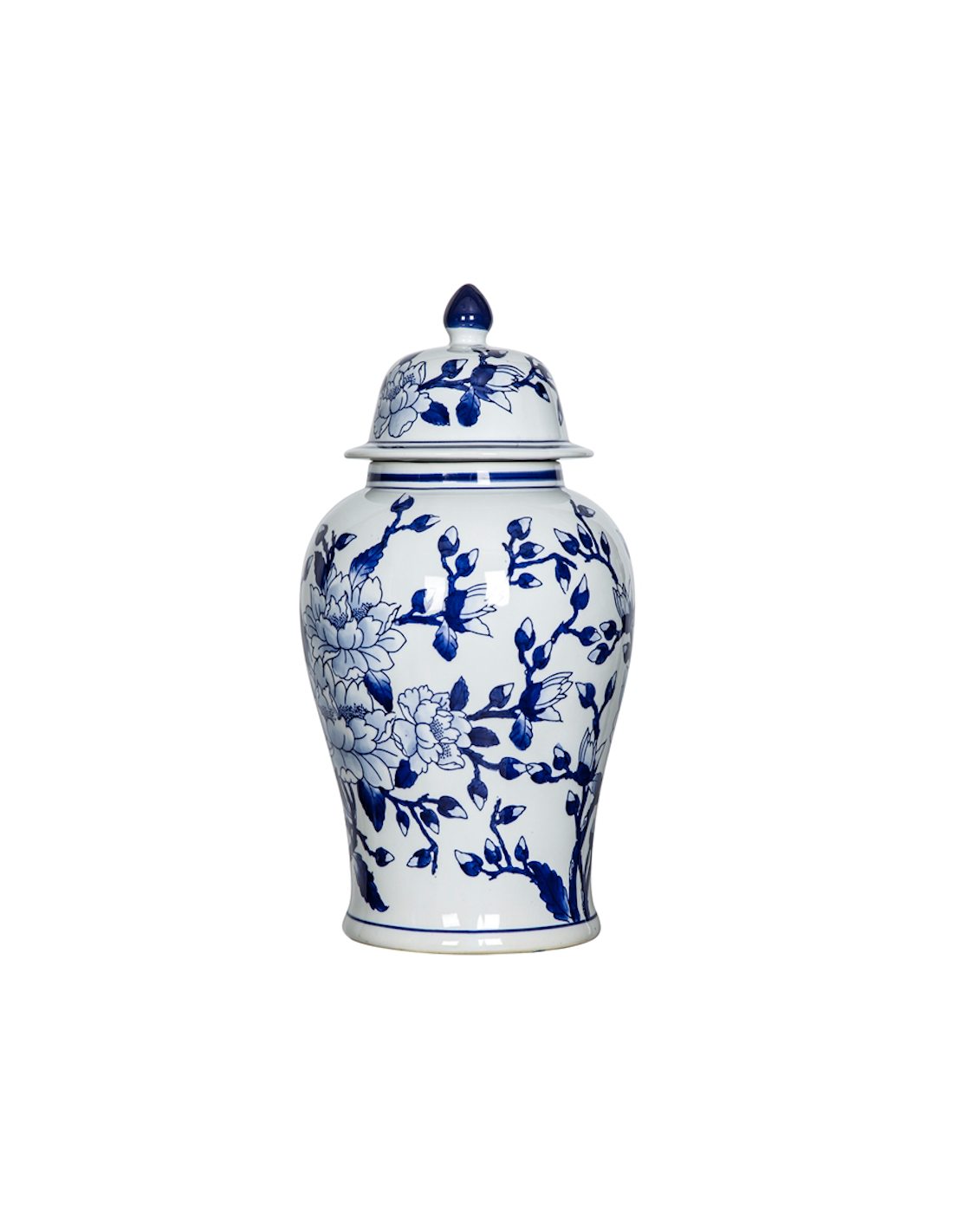 POTICHE 802461 PORCELLANA 24X46CM DECORO BLU