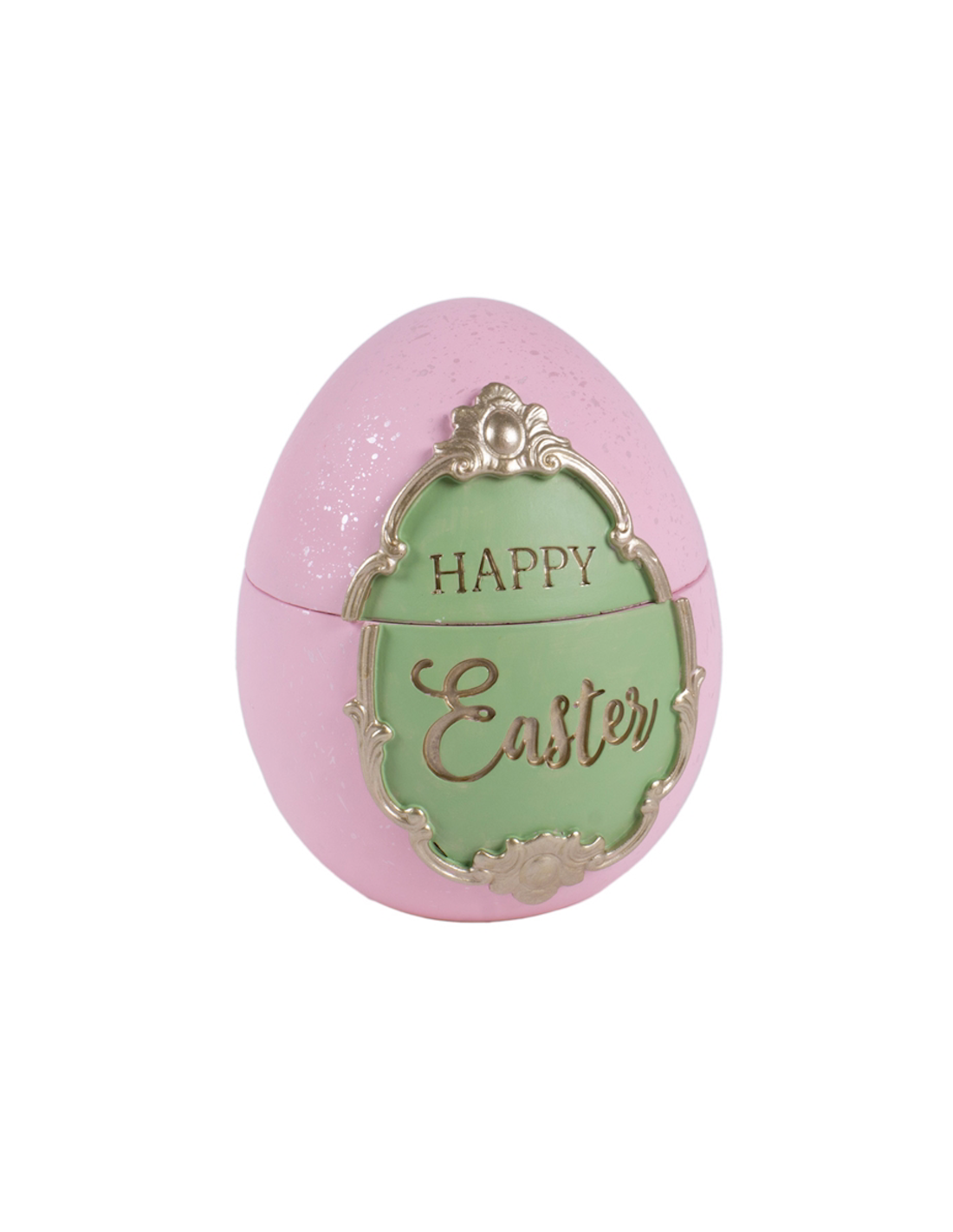 UOVO CONTENITORE 140998 HAPPY EASTER RESINA 13X16CM