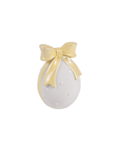 UOVO 140991 CON FIOCCO RESINA 5X8CM