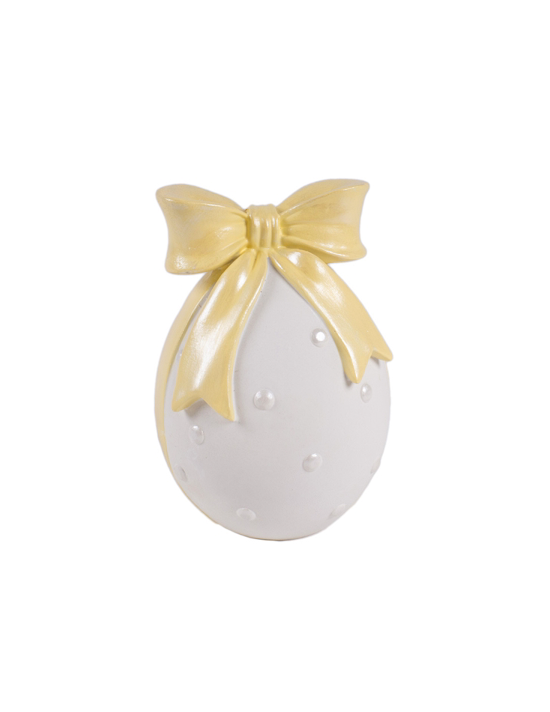 UOVO 140992 CON FIOCCO RESINA 8X12CM