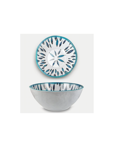 CIOTOLA MELAMINA 28CM H10CM DECORO FISH