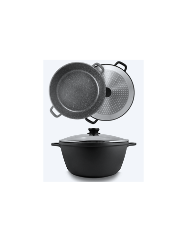 VULCANIA CASSERUOLA 28CM CON COPERCHIO