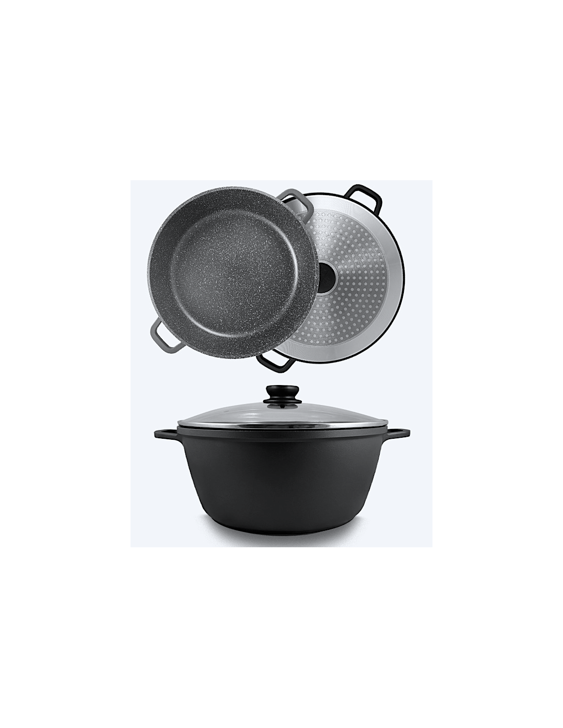 VULCANIA CASSERUOLA 28CM CON COPERCHIO