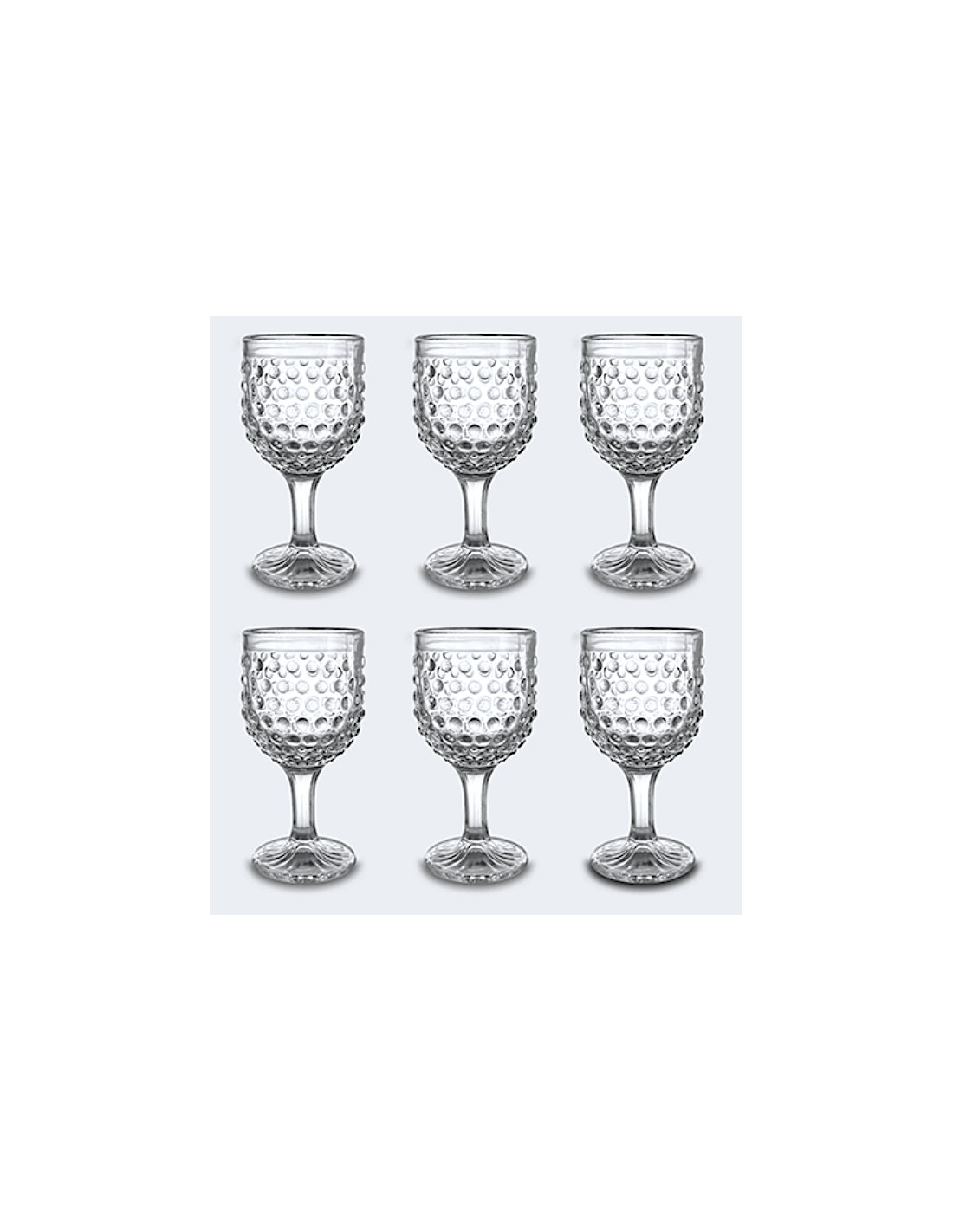 SET 6 CALICI 58413 BLOSSOM 34CL TRASPARENTE