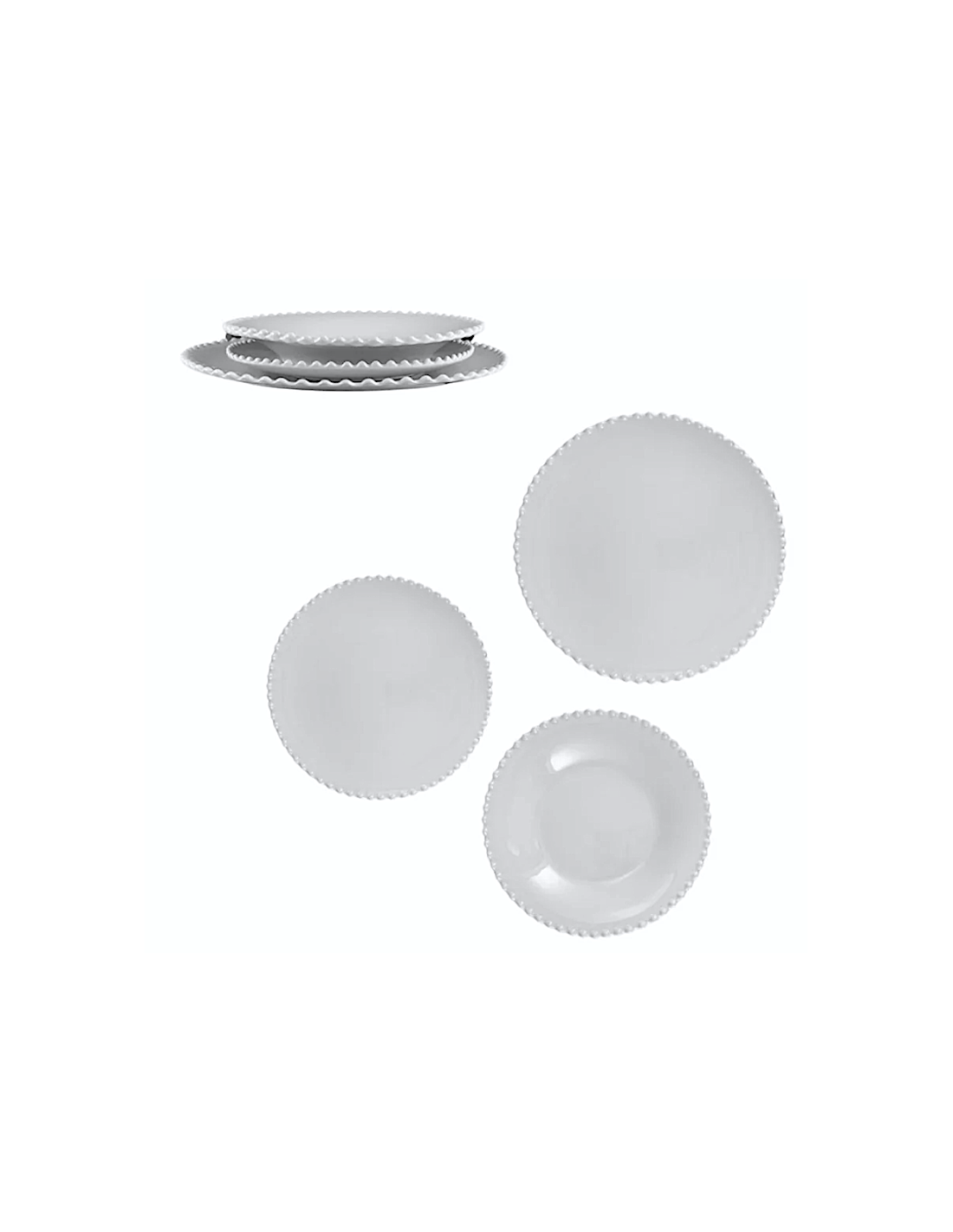 PIATTO FONDO MELAMINA 24CM PERLA