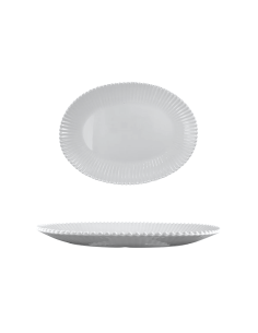 VASSOIO OVALE MELAMINA 40X30CM PERLA