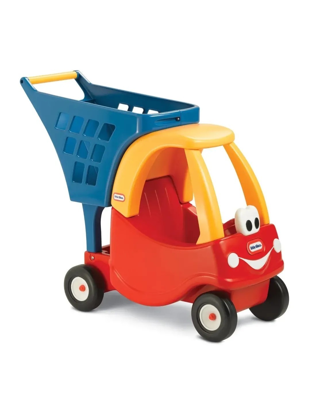 COZY COUPE CARRELLO SPESA, GIOCATTOLO BAMBINI  + 18 MESI, BLU ROSSO GIALLO