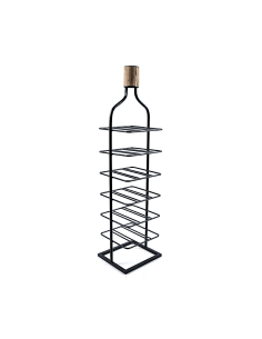 MOBILETTO PORTABOTTIGLIE 23328 18P METALLO 28X25X105CM