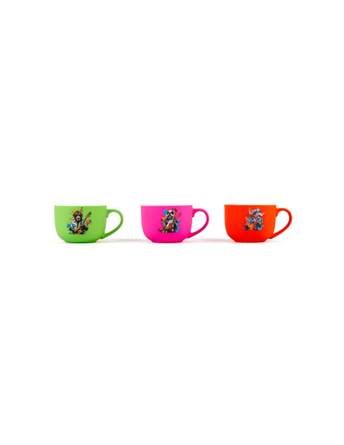 TAZZA 27194 PORCELLANA FLOCCATA 370ML ASSORTITO