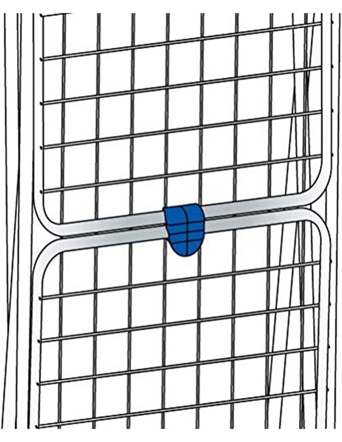 Gimi Tempo Stendibiancheria da Pavimento in Alluminio 20 m