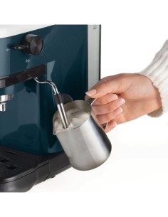 Ariete macchina caffè espresso Light Aquamarine, 15 bar, compatta, cialde e polvere, cappuccino, tazza regolabile