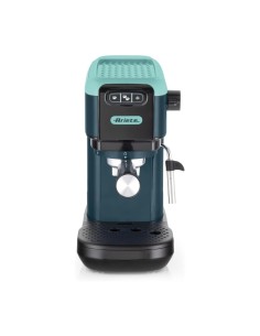 Ariete macchina caffè espresso Light Aquamarine, 15 bar, compatta, cialde e polvere, cappuccino, tazza regolabile