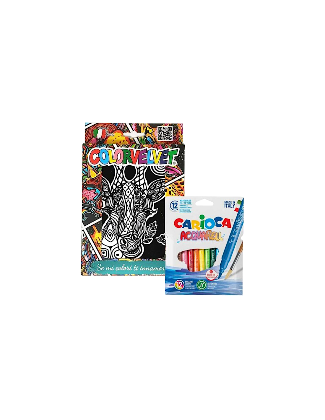 COLORVELVET 705603086 SET 4 DISEGNI VELLUTO CON 12 PENNARELLI