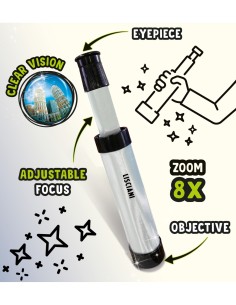 I'M GENIUS MICRO TELESCOPIO IN DISPLAY 12, STRUMENTO SCIENTIFICO, OSSERVAZIONE ASTRONOMICA