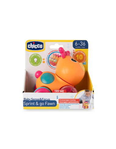 Chicco Sprint & Los Reh – Cervo Interattivo Pull-and-Go con Luci, Suoni e Melodie