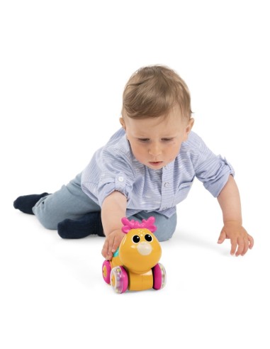 Chicco Sprint & Los Reh – Cervo Interattivo Pull-and-Go con Luci, Suoni e Melodie