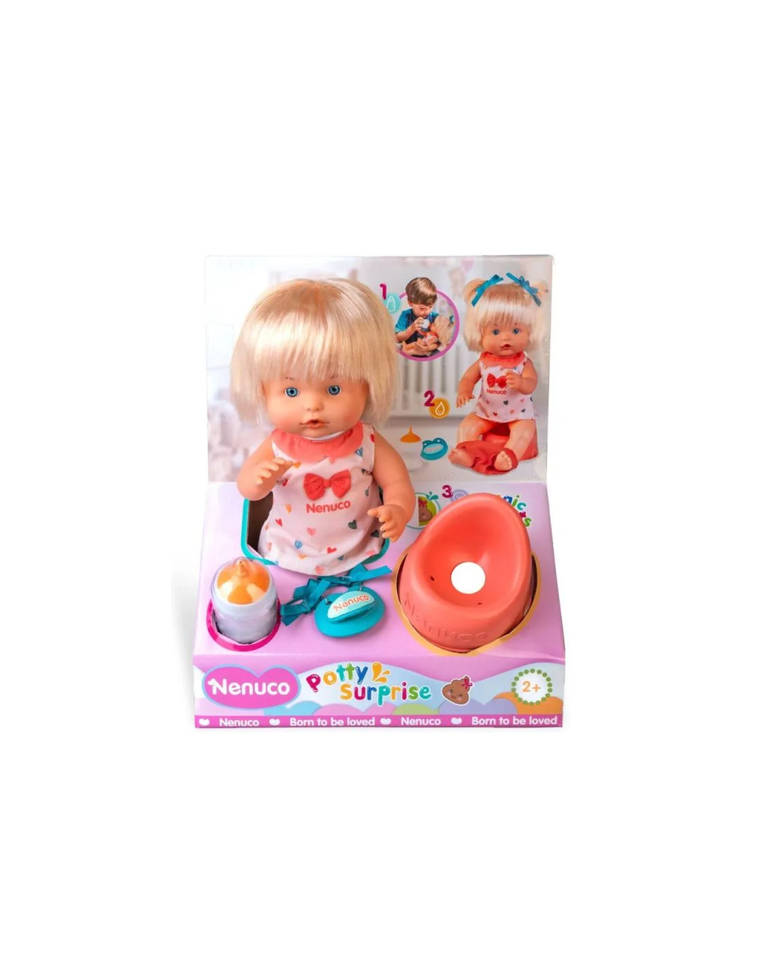 Nenuco Vasino con Sorpresa Famosa – Bambola 25cm con Accessori Educativi