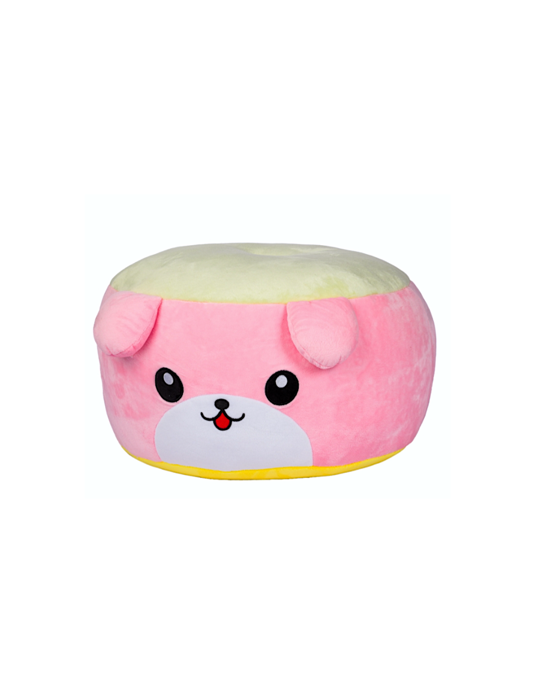 PELUCHE 25774 POUF CANE ROSA 40X25CM
