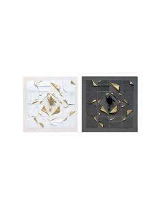 QUADRO TELA 3D CU220303 RESINA 100X100CM ASSORTITO
