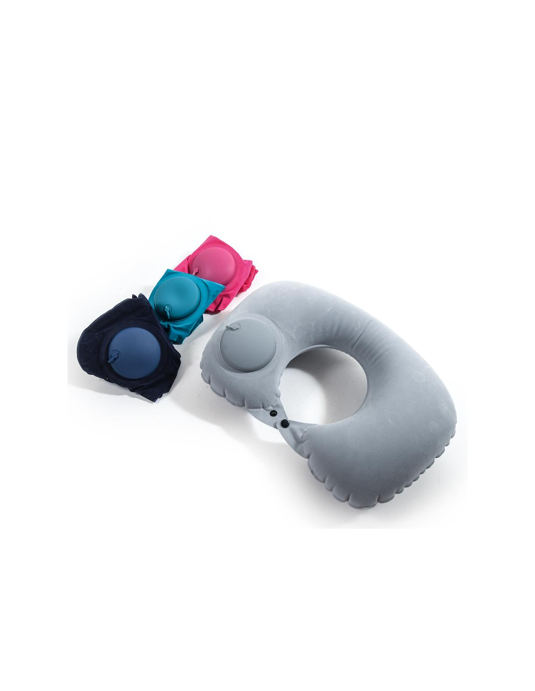 CUSCINO DA VIAGGIO 27562 CON POMPA 36X10X23CM ASSORTITO