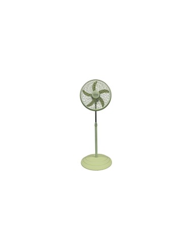 Ventilatore a Piantana, 65W, 50x130 cm, Total Salvia, Silenzioso, Design Moderno