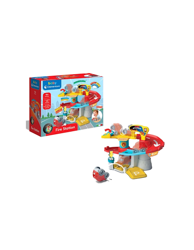 STAZIONE DEI POMPIERI CLEMENTONI BABY FIRE STATION 17559 , PISTA MACCHININE PER BAMBINI 18+ MESI