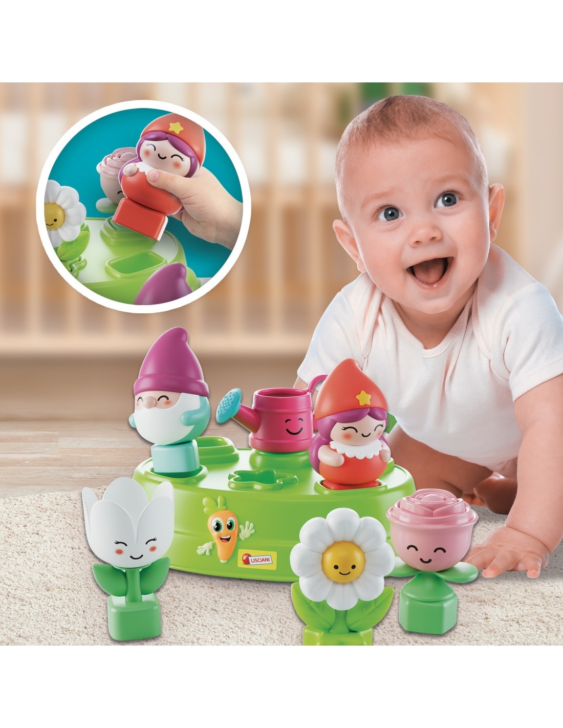 CAROTINA BABY GNOMI FIORI FORME E LOGICA