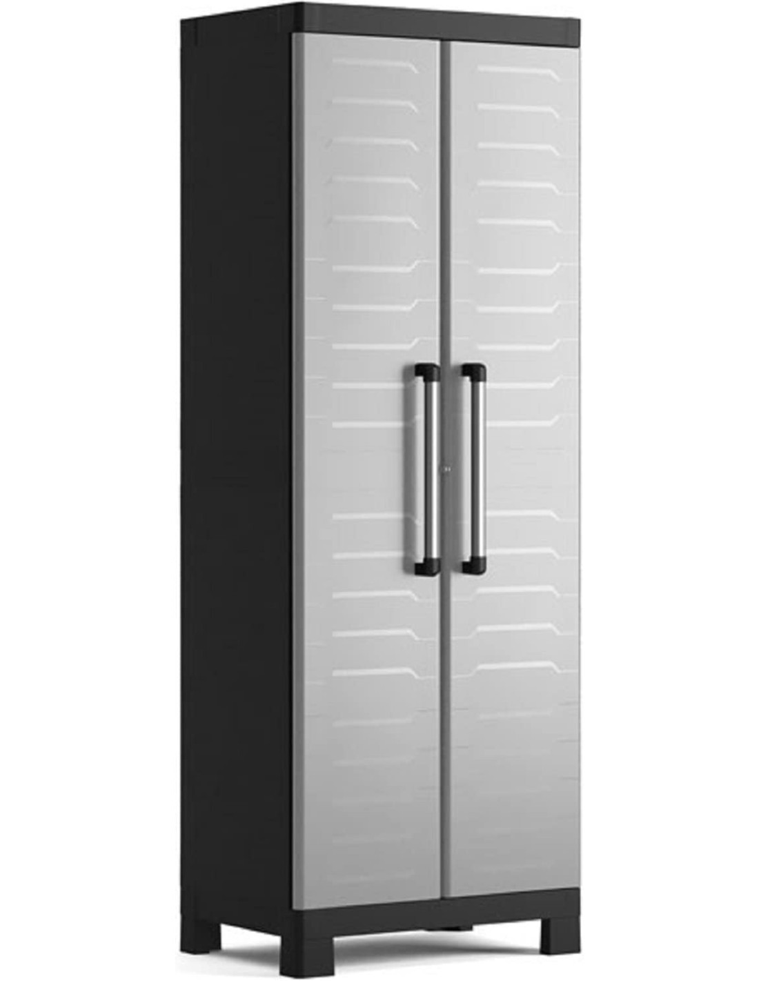 ARMADIO DETROIT ALTO GRIGIO/NERO 65X45X182CM