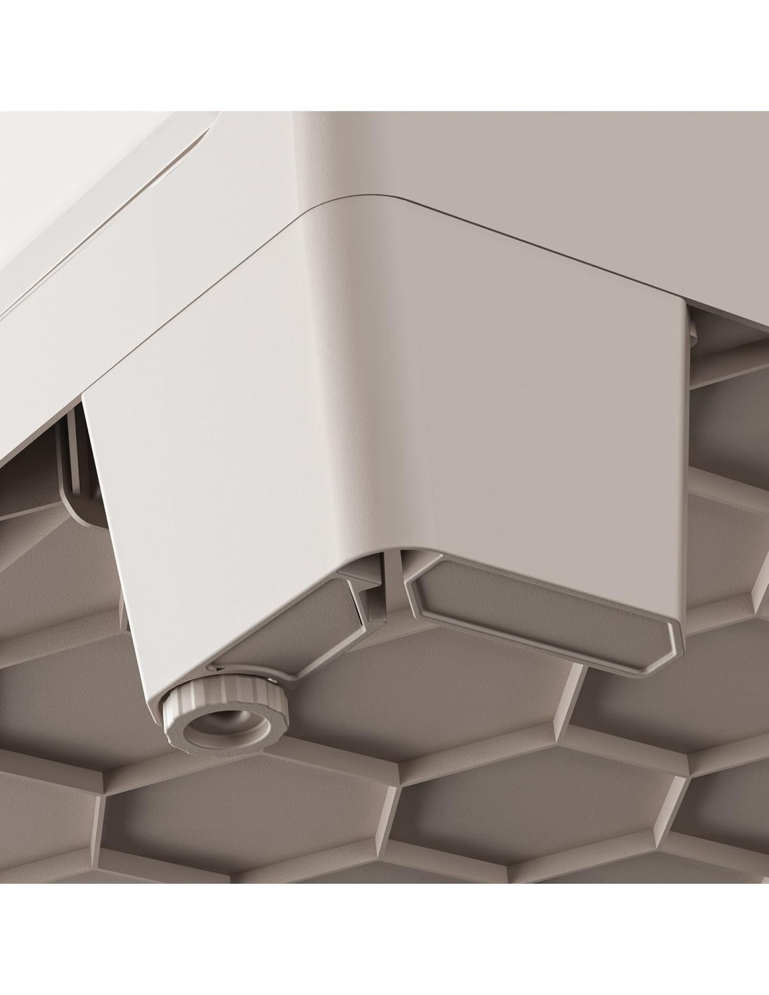 Keter Gulliver, armadio portascope da esterno, 8 ripiani pieghevoli, 80x44x182 cm, balcone, giardino, sabbia, beige, resina