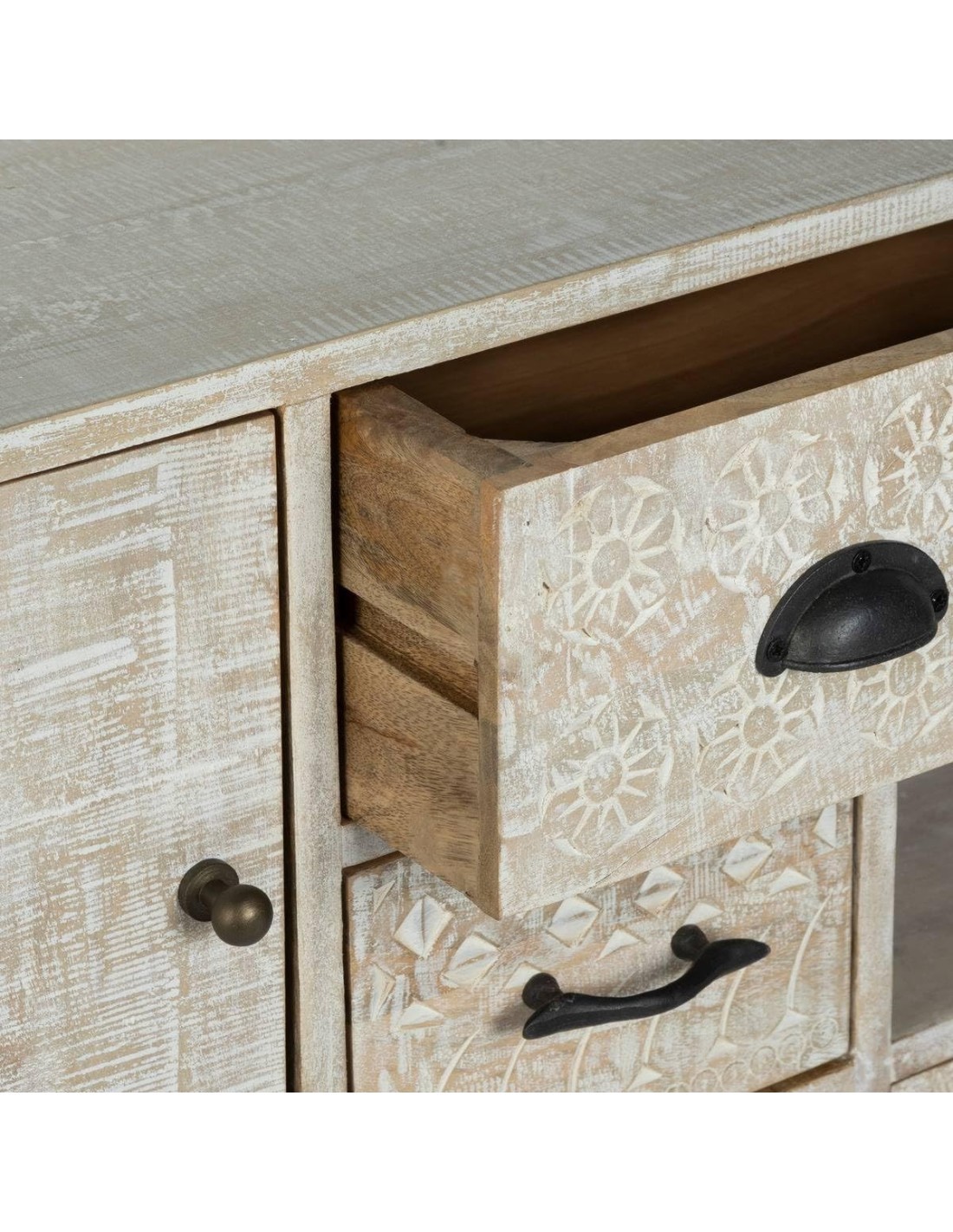 Atmosphera – Credenza a 3 ante Ajay in mango 115x80 cm