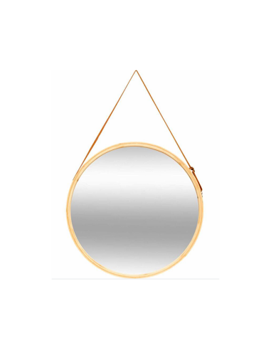 SPECCHIO 206971 BAMBOO/CUOIO D50CM