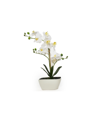 ORCHIDEA 21499 VASO CERAMICA 20X8X47CM BIANCO