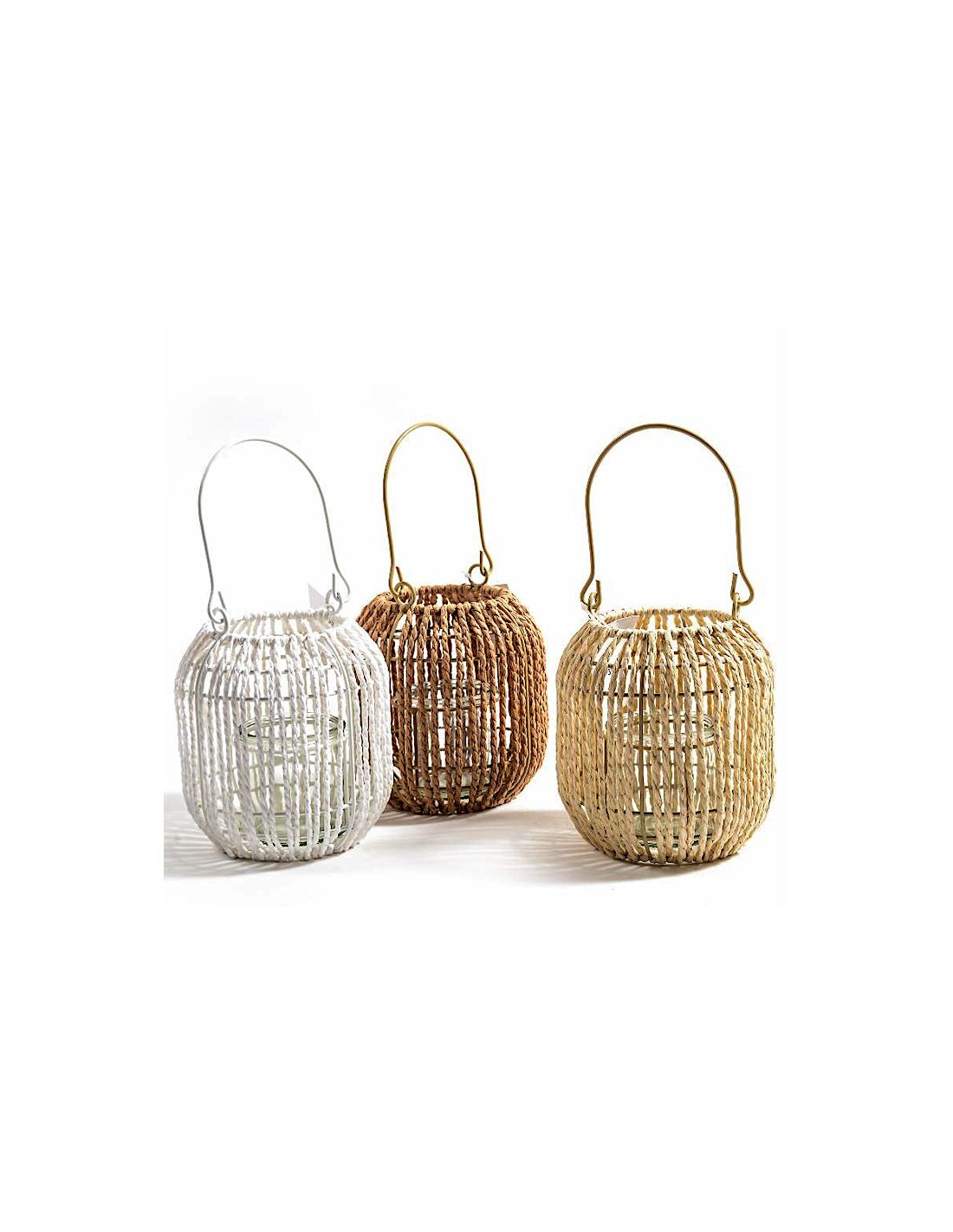 LANTERNA 31668 METALLO/CARTA 15X15CM ASSORTITO