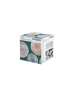 Tognana Apulia Servizio Piatti 18 Pezzi in Porcellana Multicolor per 6 Persone