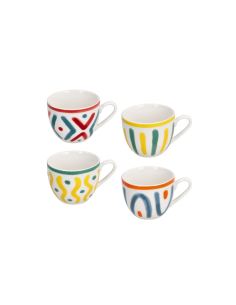 Tognana Iris Vietri, Tazzina Caffè 90 cc, Porcellana Bianca Assortita, Elegante