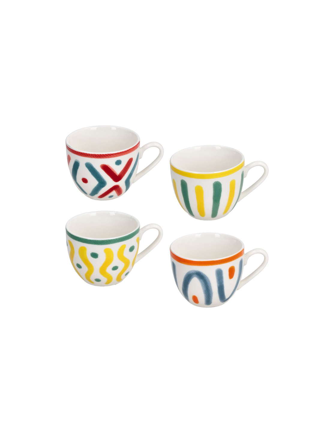 Tognana Iris Vietri, Tazzina Caffè 90 cc, Porcellana Bianca Assortita, Elegante