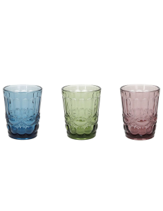 Set 3 bicchieri Tognana Madame 230 ml multicolore