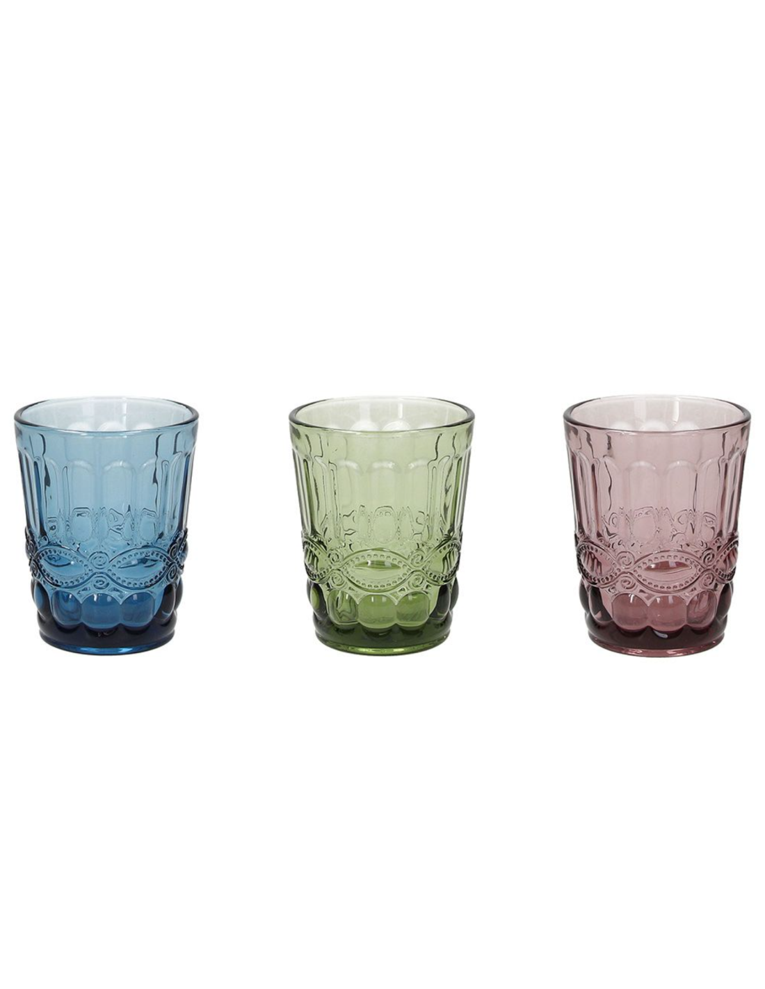 Set 3 bicchieri Tognana Madame 230 ml multicolore