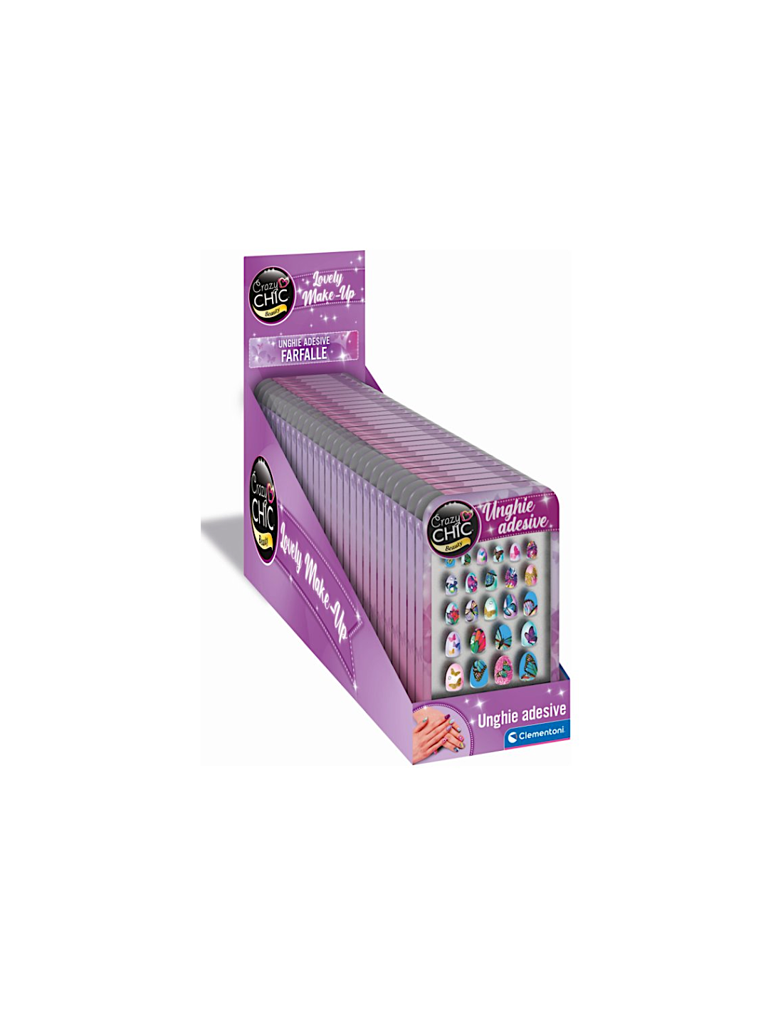UNGHIE ADESIVE FARFALLE CRAZY CHIC 18134