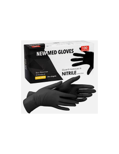 CONF 100 GUANTI NITRILE MS.L NERO