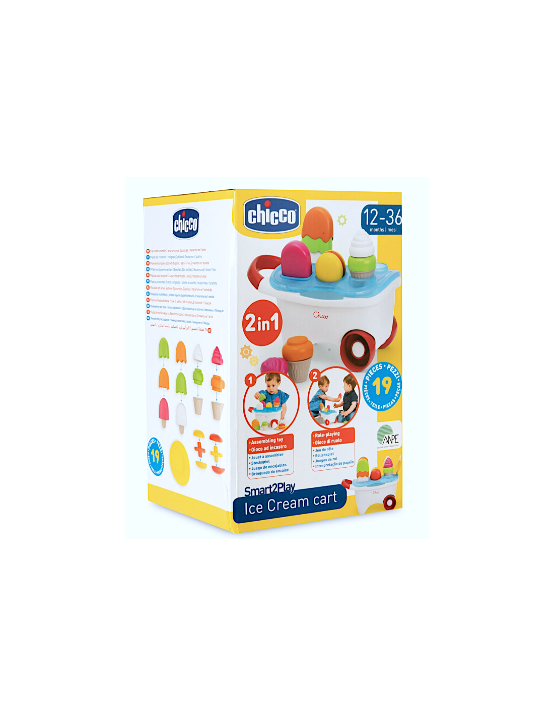 Carretto dei Gelati Chicco – Gioco Creativo e Manuale 1-3 Anni