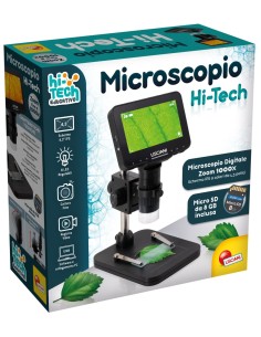 HI-TECH MICROSCOPIO DIGITALE EDUCATIVO , SCHEDA MICRO SD 8GB, CAVO USB, VETRINI