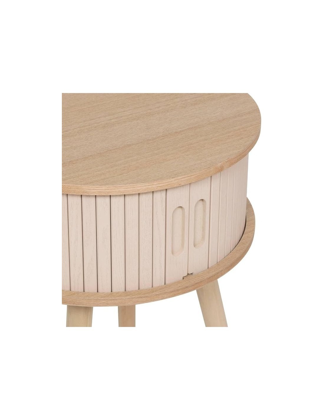 Comodino, 2 ante, crema, 54x40x40 cm, ATMOSPHERA CREATEUR D'INTERIEUR