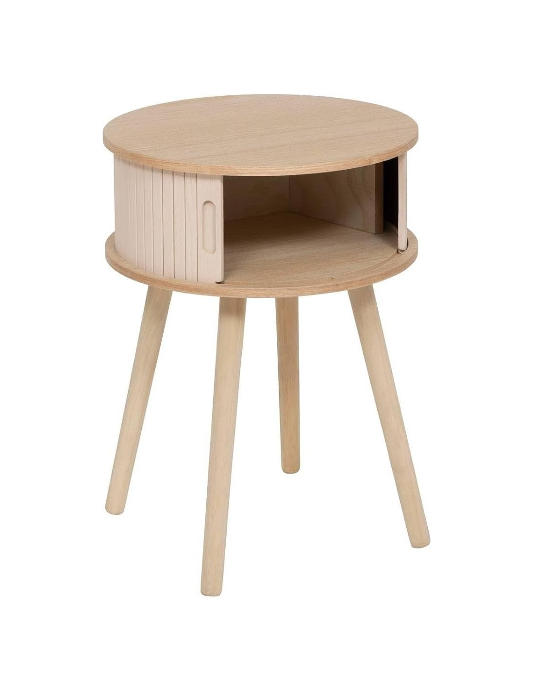 Comodino, 2 ante, crema, 54x40x40 cm, ATMOSPHERA CREATEUR D'INTERIEUR