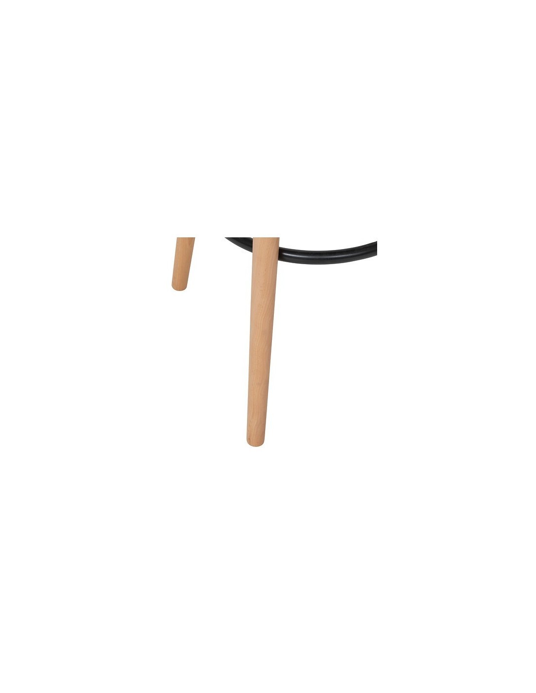 Sedia da bar alta Maxon, beige, gambe in legno di faggio, PP, L. 40 x P. 43 x H. 92,5 cm, 4.5 Kg