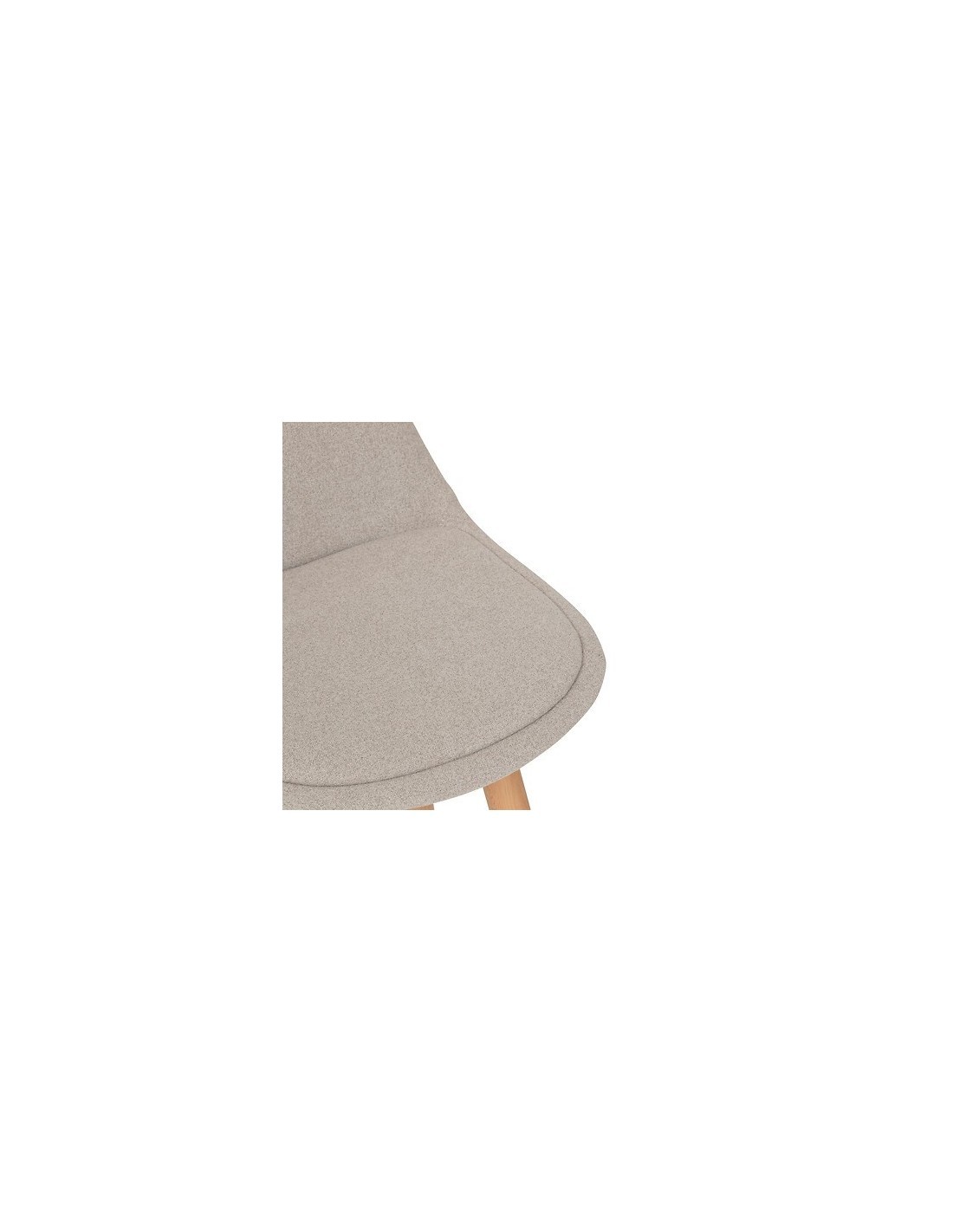 Sedia da bar alta Maxon, beige, gambe in legno di faggio, PP, L. 40 x P. 43 x H. 92,5 cm, 4.5 Kg