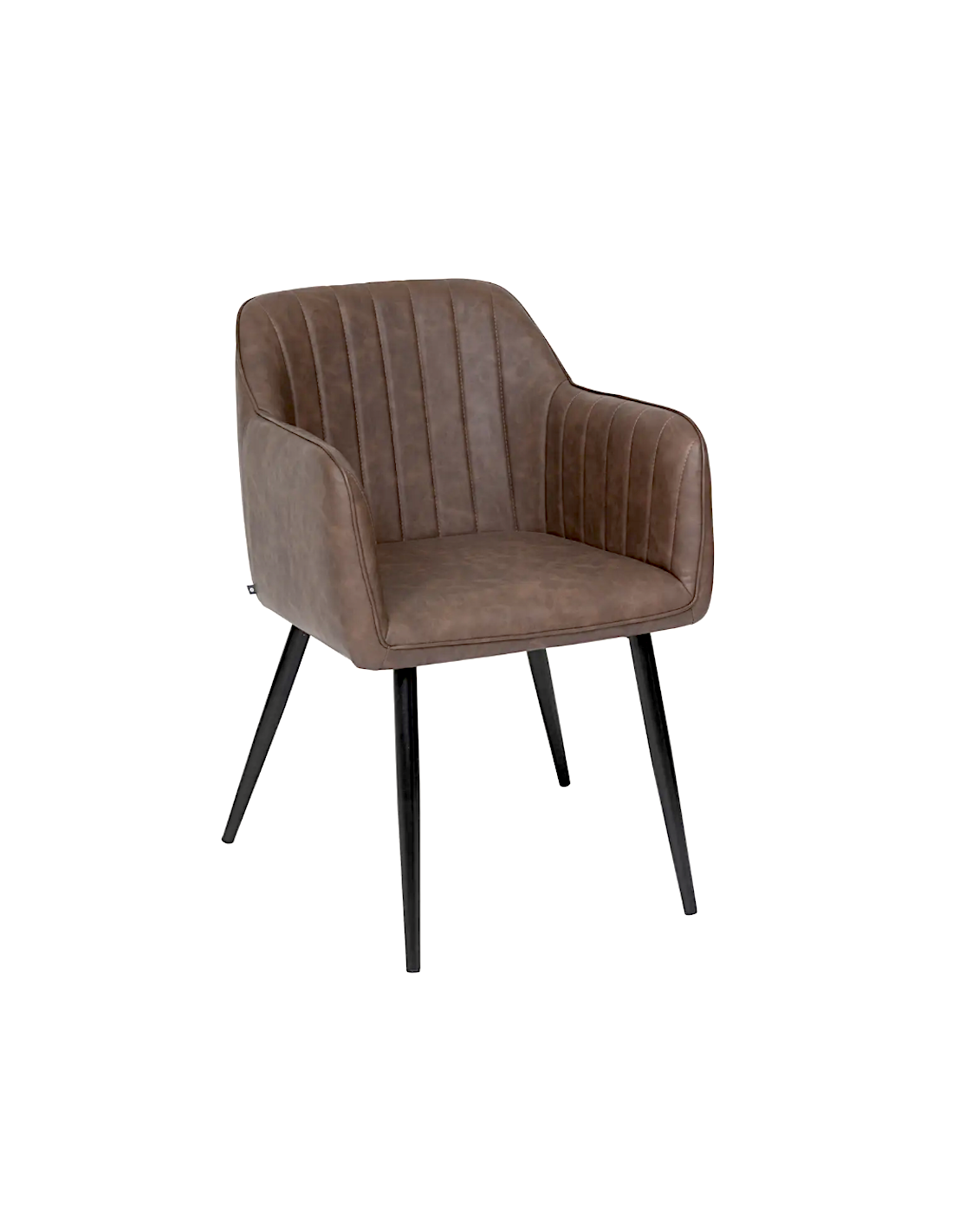 Poltrona da pranzo, Visoca, marrone, acciaio, 61,5x57x83 cm, stile moderno